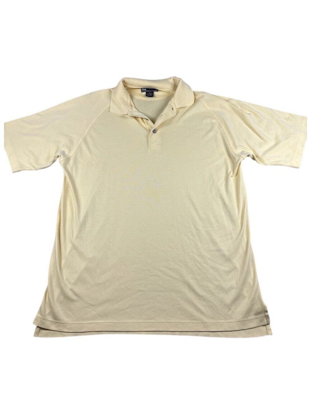 Jos A Bank Men's MED Traveler Polo Shirt Pale Yellow Cotton - Picture 4 of 7